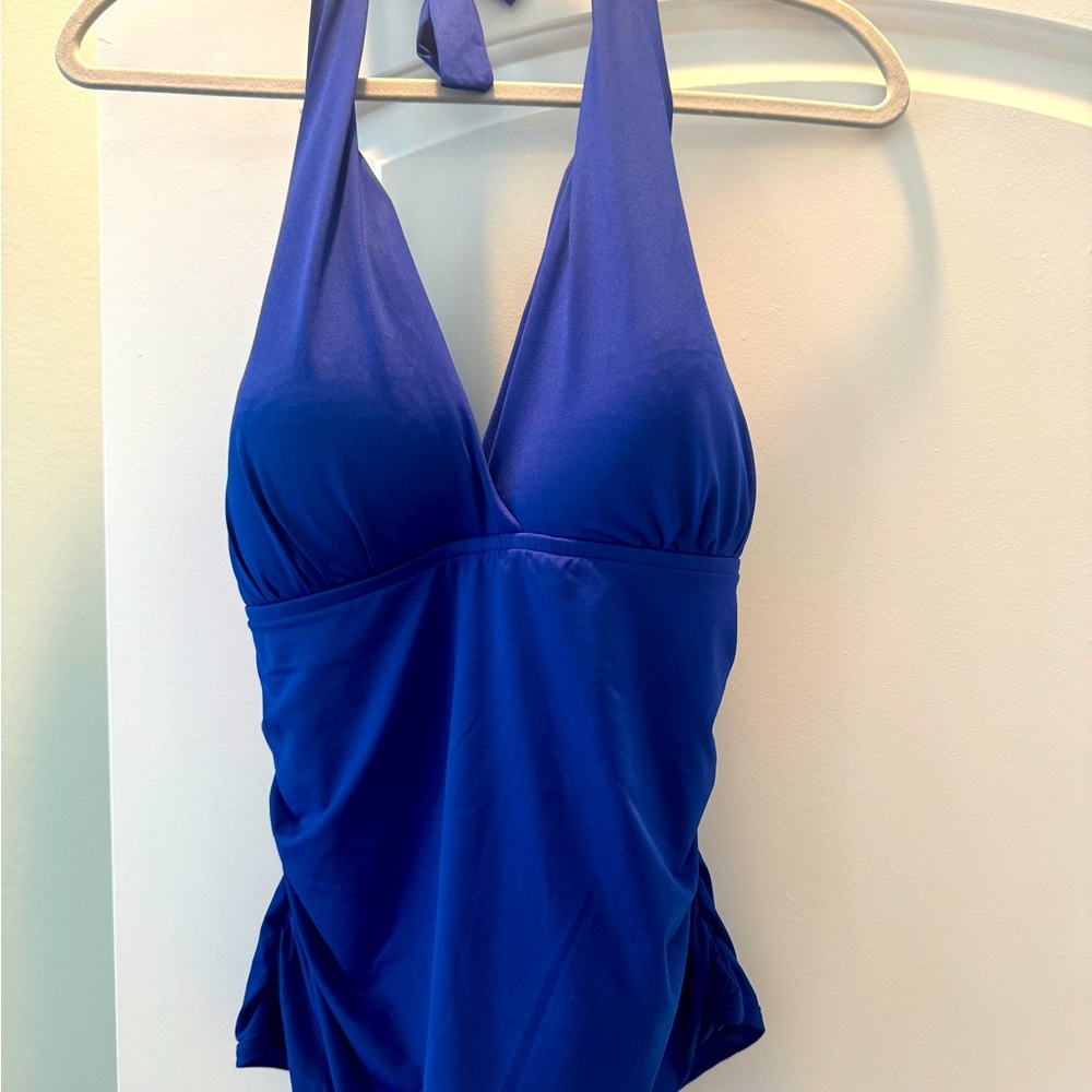 La Blanca Women’s Island Goddess Halter Tankini Swim Top 36DD